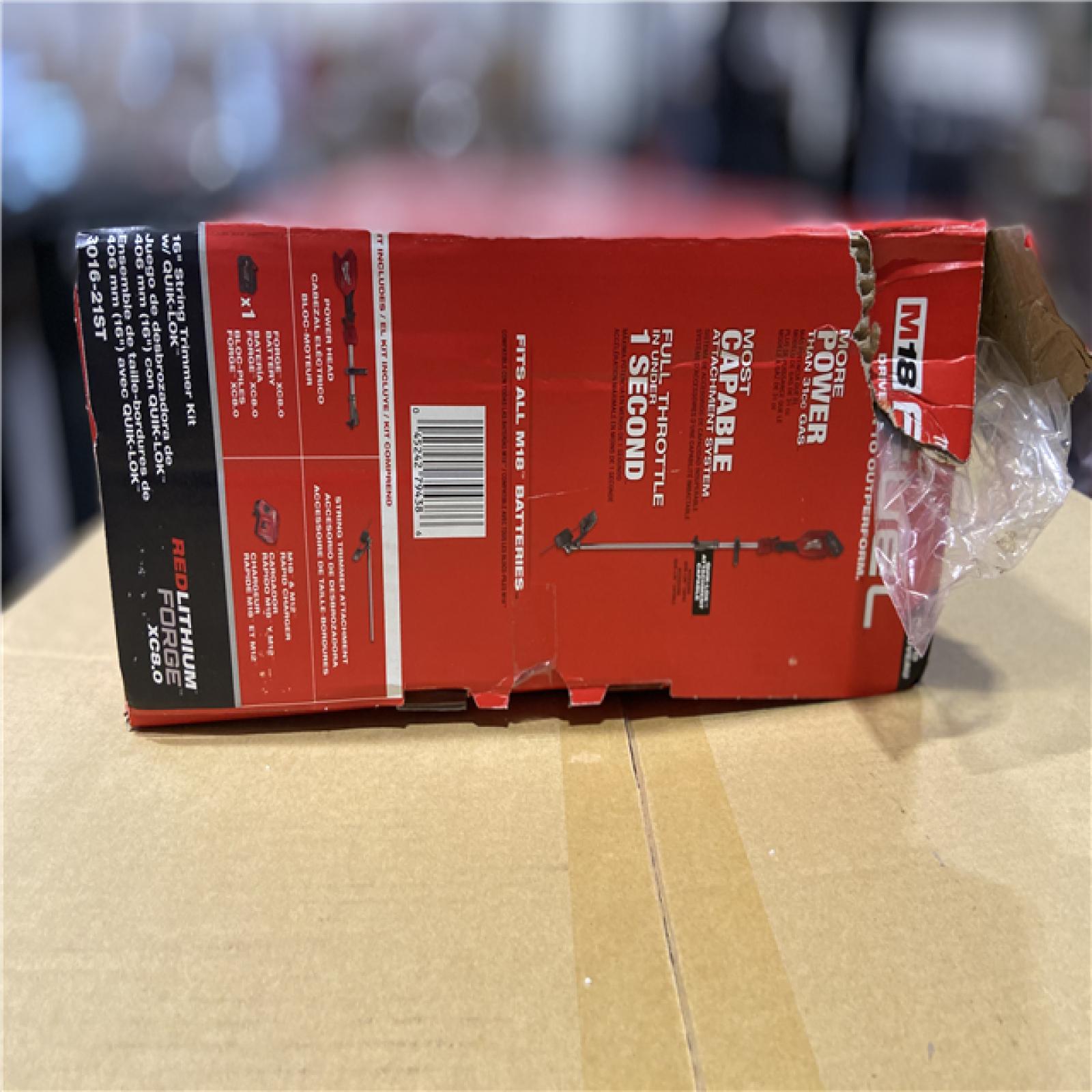 NEW! - Milwaukee M18 FUEL 18V 16 in. Brushless Cordless Battery Powered String Trimmer w/QUIK-LOK Attachment Capability & 8.0 Ah Battery