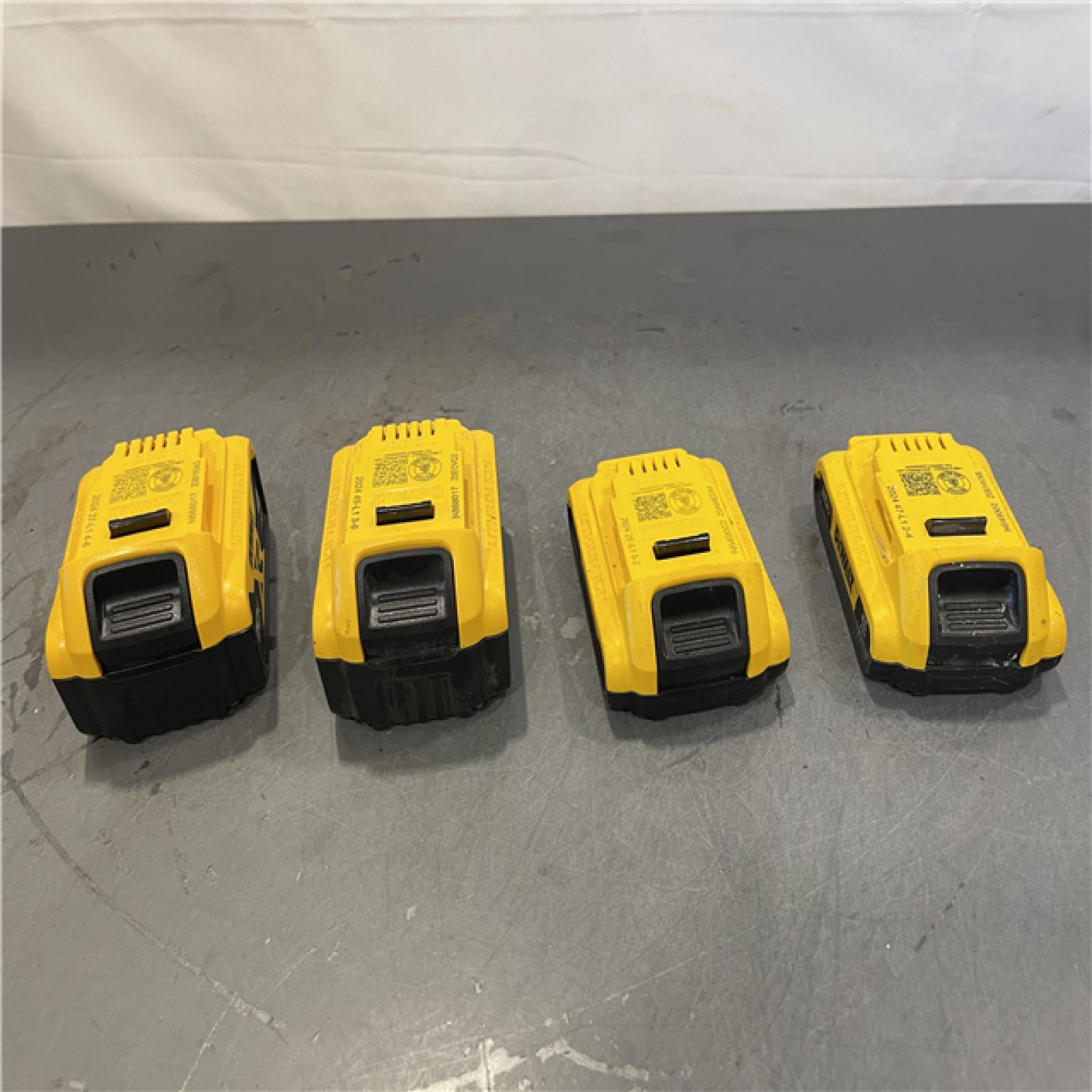AS-IS - DEWALT 20V MAX Compact Lithium-Ion 2.0Ah Battery Pack (2 Pack) and 20V MAX Lithium-Ion 4.0Ah Battery Pack (2 Pack)
