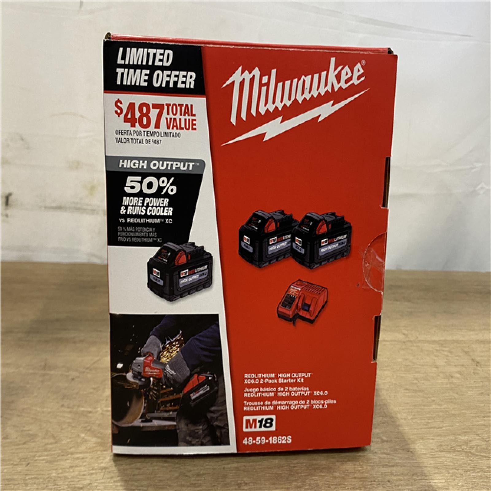NEW! Milwaukee 18-Volt Lithium-Ion High Output Starter Kit