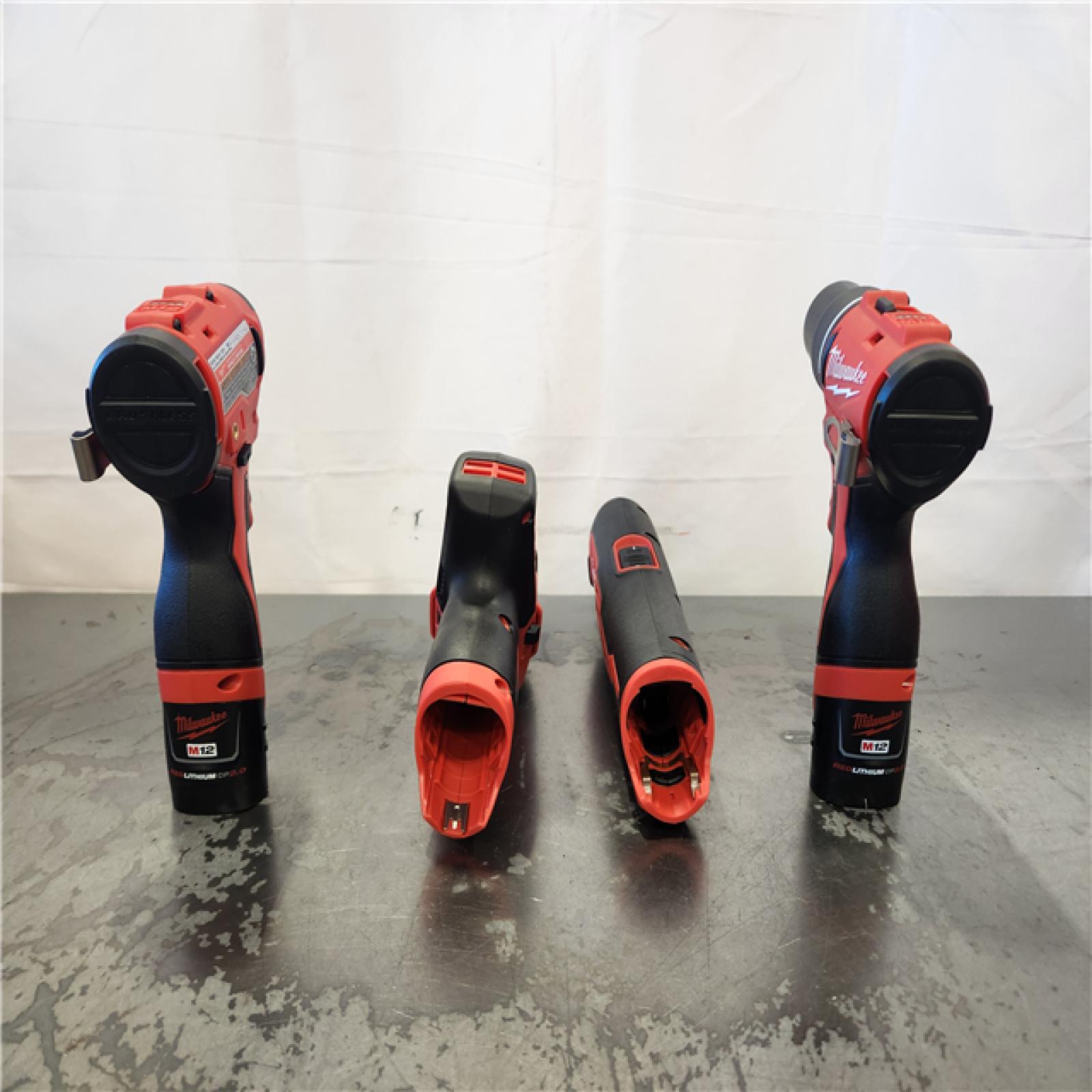 AS-IS- Milwaukee 12V Lithium-Ion Brushless Cordless Subcompact Drill and Impact Driver Kit