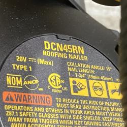 AS-IS DEWALT 20V MAX Lithium-Ion 15-Degree Electric Cordless Roofing Nailer Kit