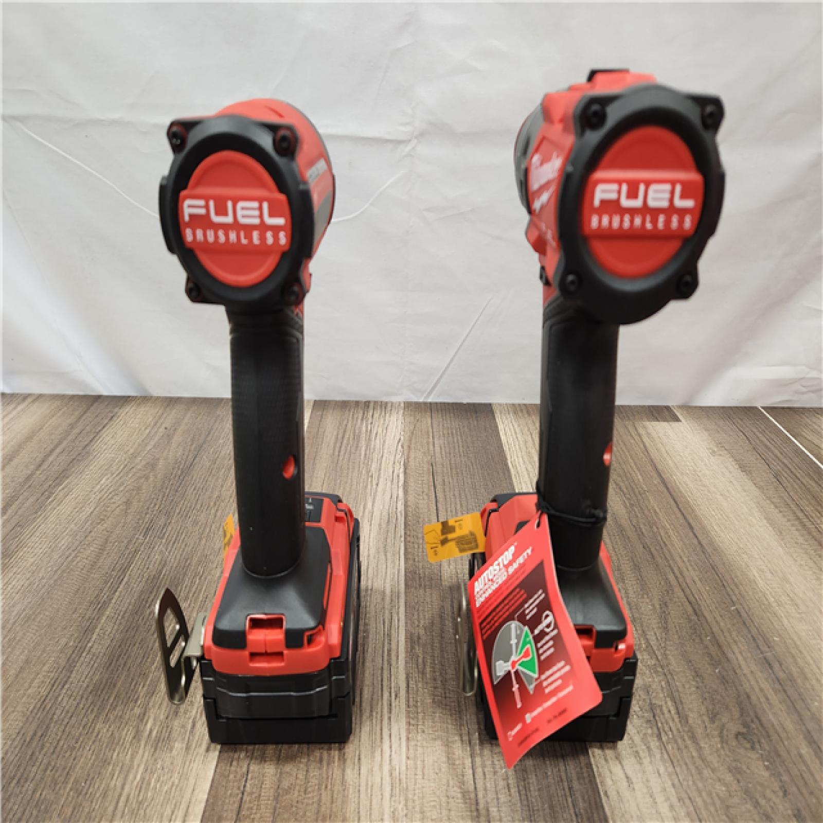 AS-IS- MILWAUKEE FUEL 18V Lithium-Ion Brushless Cordless Hammer Drill and Impact Driver Combo Kit