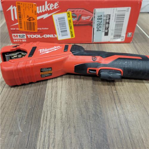 AS-IS  Milwaukee M12 12V Lithium-Ion Cordless Copper Tubing Cutter (Tool-Only)