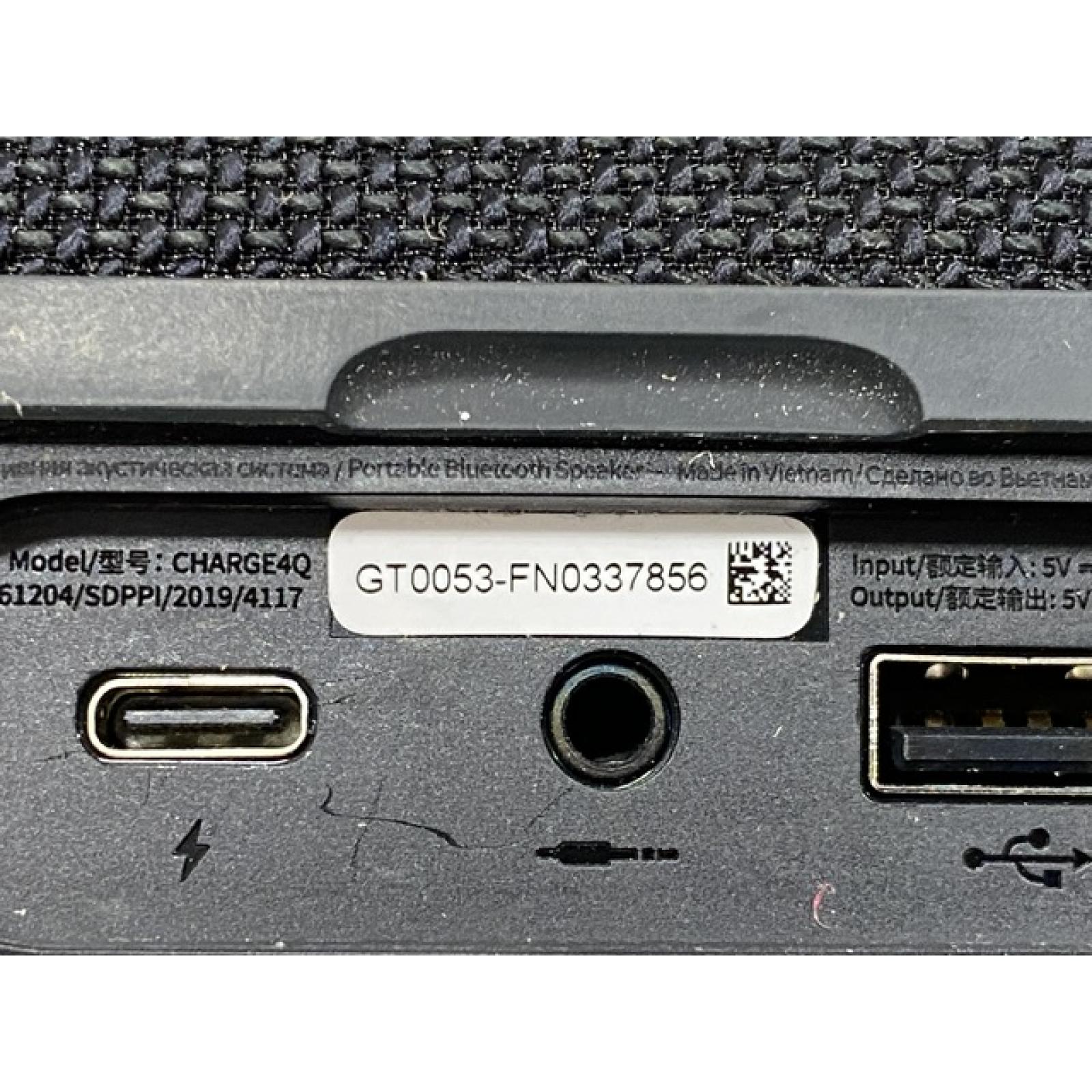 AS-IS JBL Charge 4 - Waterproof Portable Bluetooth Speaker - Black