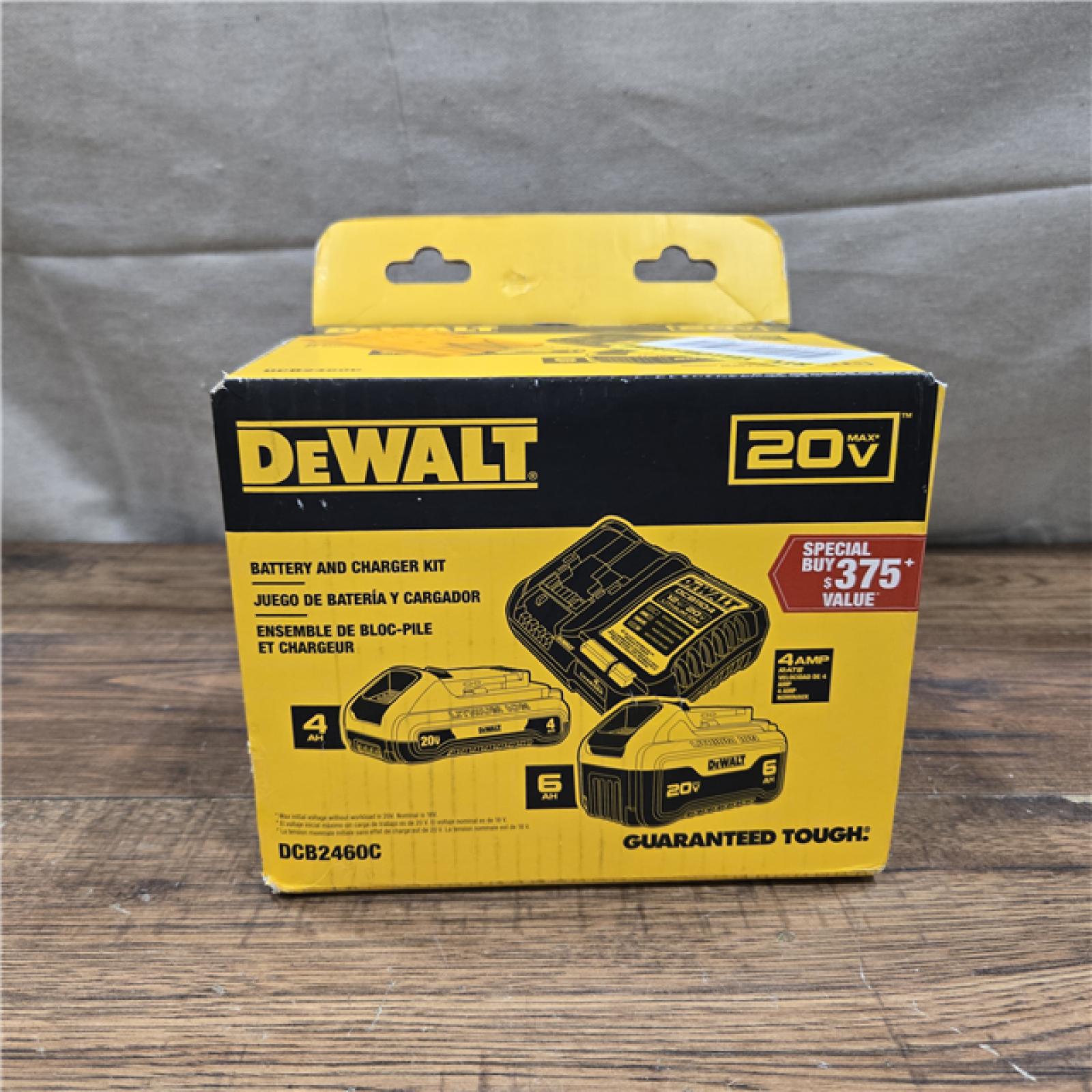 NEW! DEWALT 20V MAX Lithium-Ion 6.0Ah and 4.0Ah Battery and Charger Starter Kit