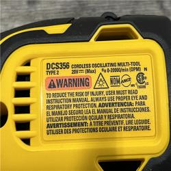 AS-IS DEWALT 20V MAX XR Cordless Brushless 3-Speed Oscillating Multi Tool Kit