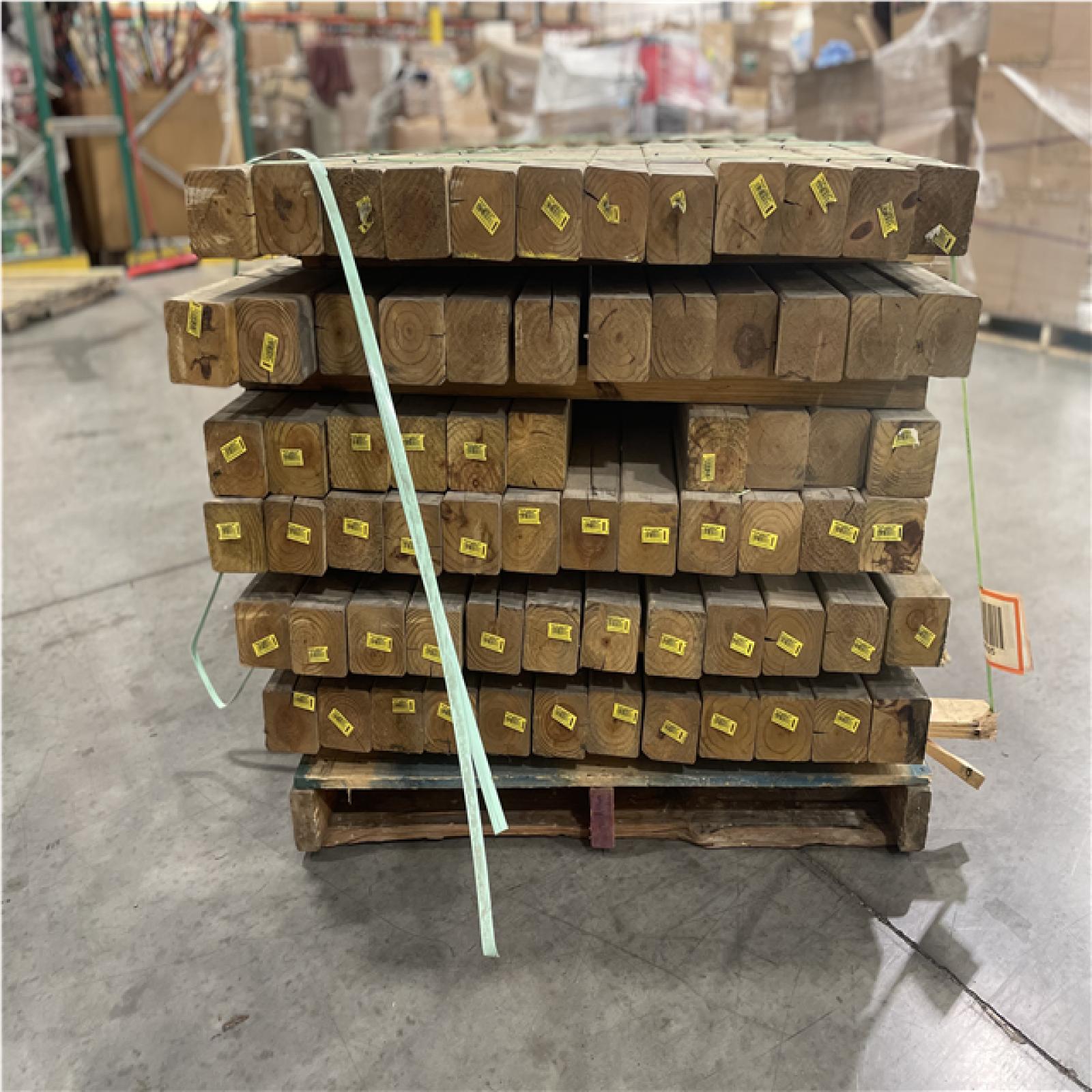 DALLAS LOCATION- AS-IS YellaWood Deck Post 4*4*54 PALLET (70 UNITS)