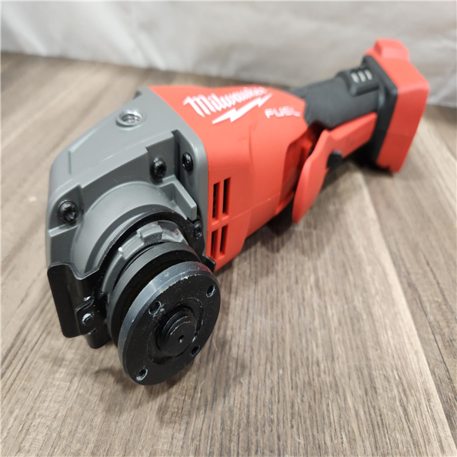 AS-IS- Milwaukee FUEL 18-Volt Lithium-Ion Brushless Cordless 4-1/2 in./5 in. Grinder W/Paddle Switch (Tool-Only)