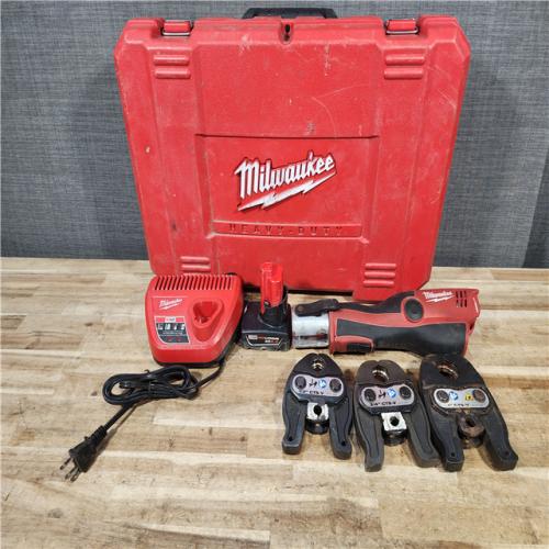 HOUSTON LOCATION - AS - IS Milwaukee 12-Volt Lithium-Ion Force Logic Cordless Press Tool Kit