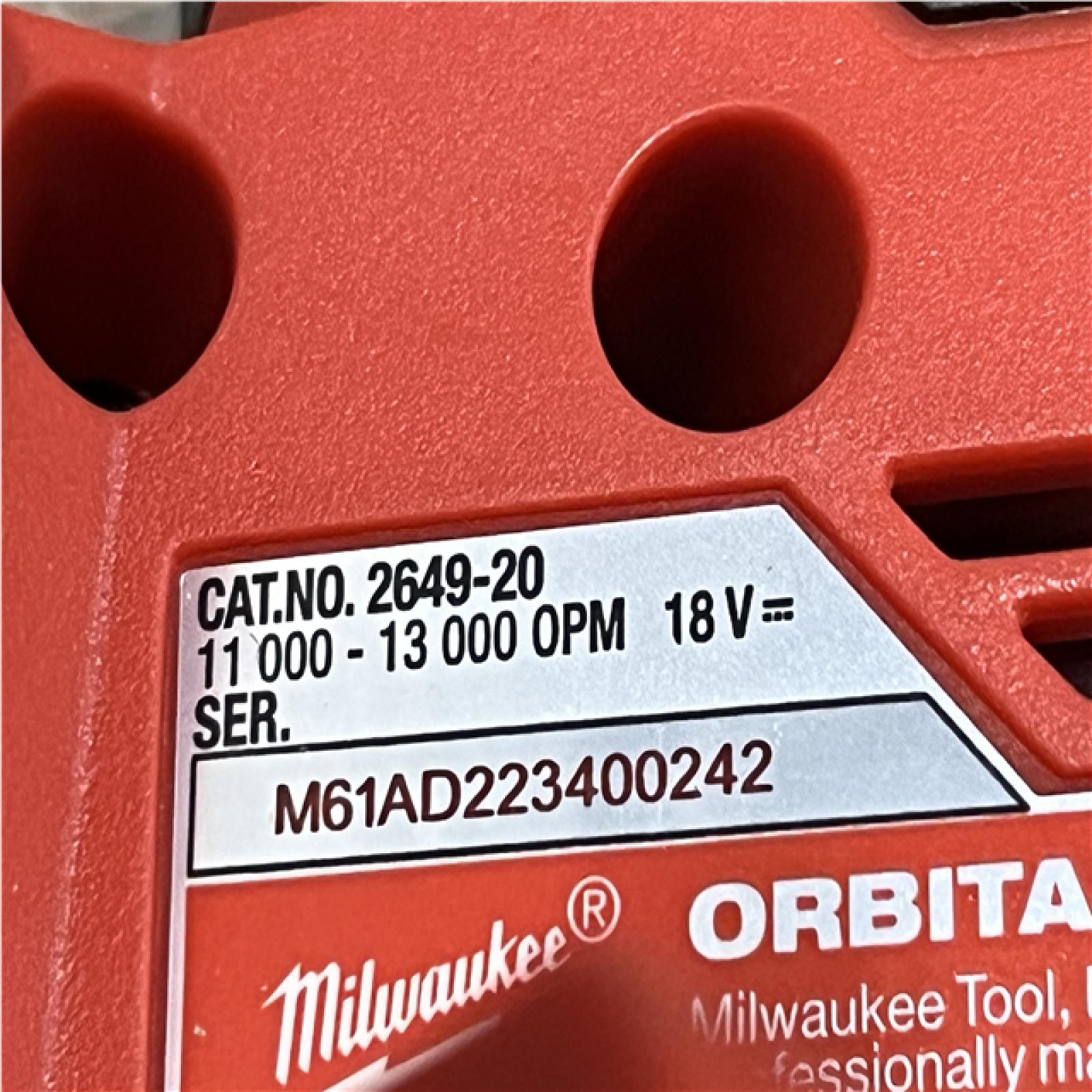 AS-IS Milwaukee 18V Lithium-Ion Cordless 1/4 in. Sheet Sander (Tool-Only)