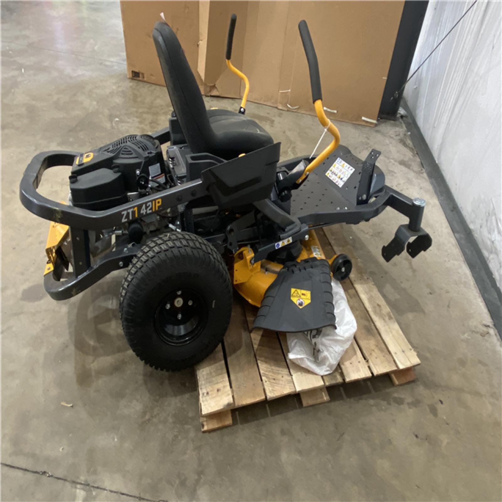 Houston Location - AS-IS Outdoor Power Equipment CUB CADET ZT1 42IP SIT DOWN MOWER