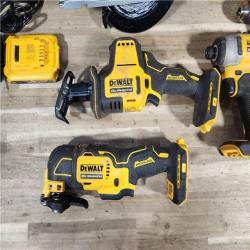 HOUSTON LOCATION - AS-IS DEWALT 20-Volt MAX Lithium-Ion Cordless 7-Tool Combo Kit with 2.0 Ah Battery, 5.0 Ah Battery and Charger