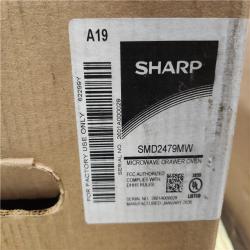 Phoenix LIKE NEW Sharp Smart 24 in. 1.2 cu. ft. 950-Watt Built-In Microwave Drawer with Concealed Controls and Easy Wave Open in White