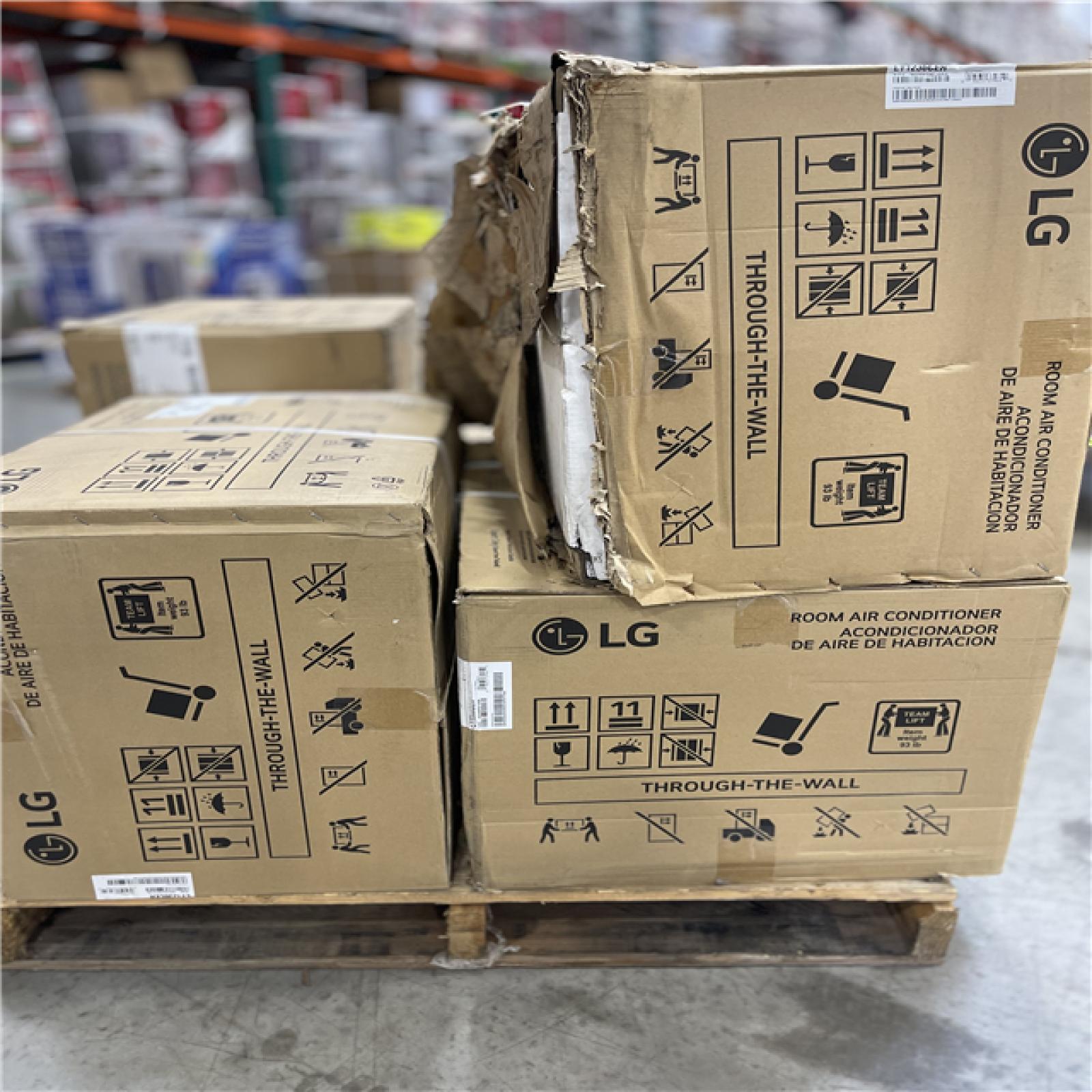 DALLAS LOCATION-AS IS LG 11 800 BTU 230V WALL AIR CONDITIONER PALLET (5 UNITS)