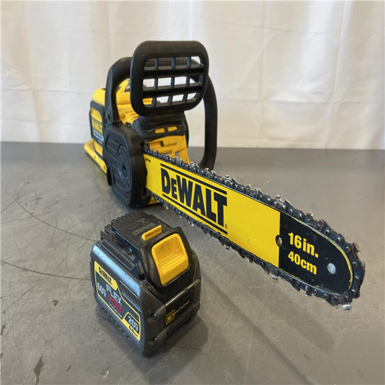 AS-IS - DEWALT  FLEXVOLT 60V MAX 16in. Brushless Cordless Battery Powered Chainsaw Kit