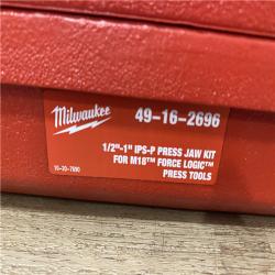 AS-IS Milwaukee M18 1/2in. -1 in. Black Iron Press Tool Jaw Kit