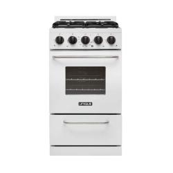 Phoenix NEW Unique 20 in. 2.4 cu. ft. Propane Gas Off-Grid Range with Battery Ignition Sealed Burners in White (SEALED)
