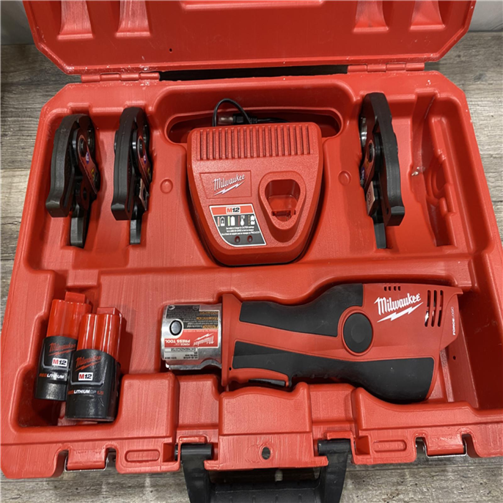 AS-IS Milwaukee 12-Volt Lithium-Ion Force Logic Cordless Press Tool Kit