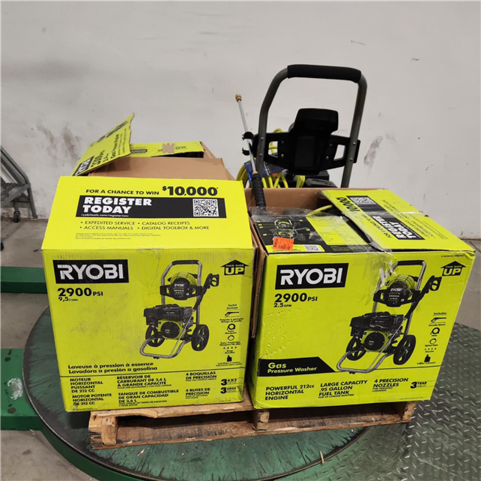 Dallas Location - As-Is RYOBI GAS PRESSURE WASHER (Lot Of 4)