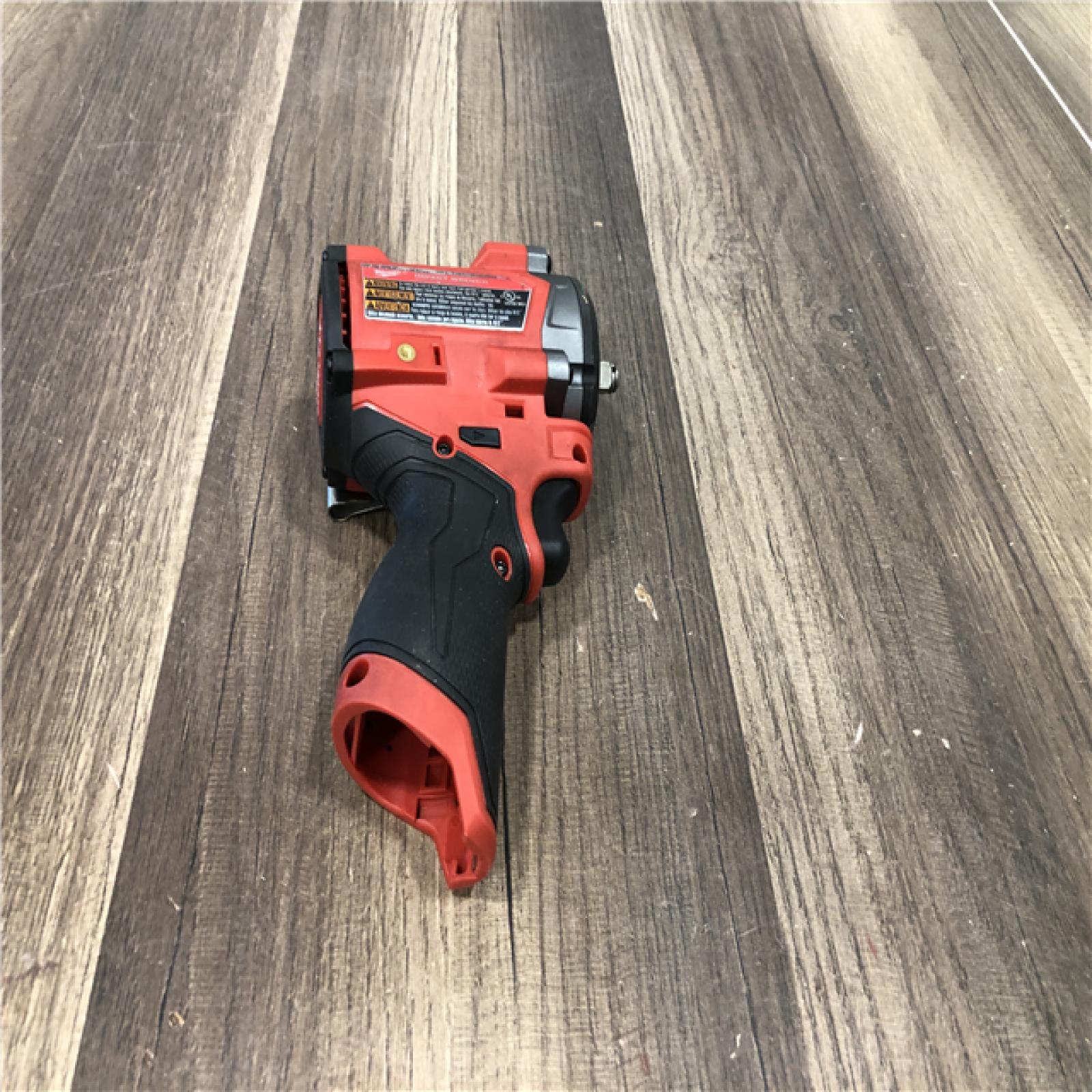 AS-IS Milwaukee FUEL 12V Lithium-Ion Brushless Cordless Stubby 3/8 in. Impact Wrench (Tool-Only)