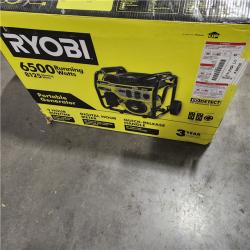 Dallas Location - As-Is RYOBI 6,500-Watt Gasoline Powered Portable Generator