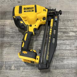 AS-IS DEWALT 20V MAX XR 16-Gauge Electric Cordless Angled Finishing Nailer Kit