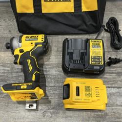 AS-IS DEWALT Atomic 20V Max Lithium-Ion Brushless Cordless Compact 1/4 in. Impact Driver Kit