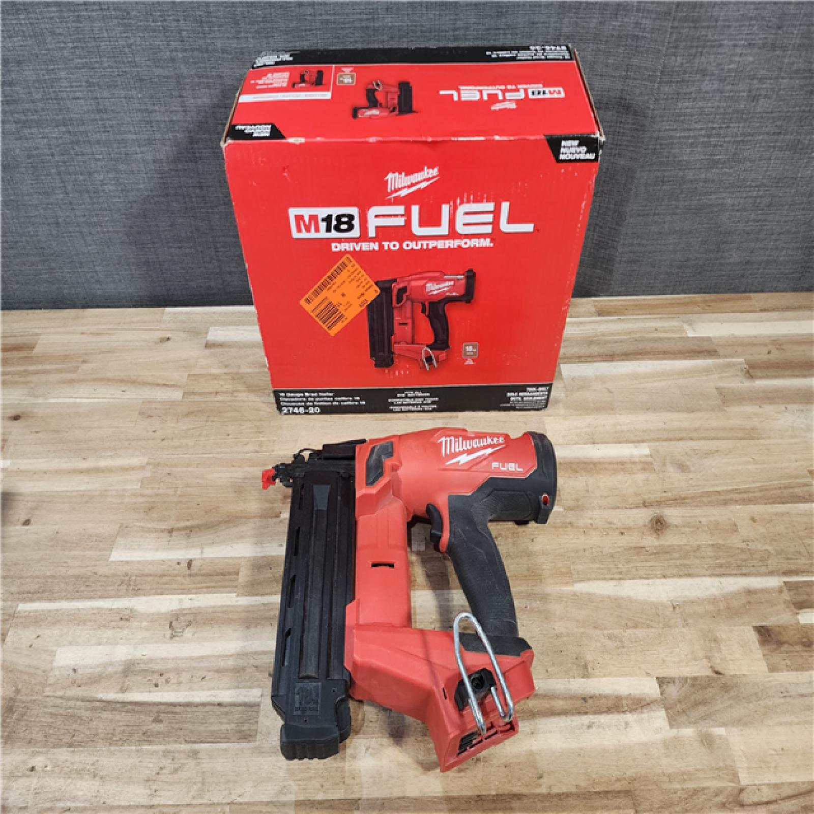 HOUSTON LOCATION - AS-IS Milwaukee  FUEL 18-Volt Lithium-Ion Brushless Cordless Gen II 18-Gauge Brad Nailer (Tool-Only)