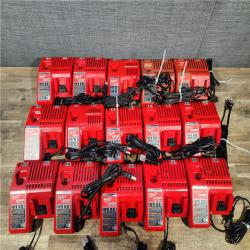 HOUSTON LOCATION - AS-IS MILWAUKEE BATTERY CHARGER PACK QTY - 15