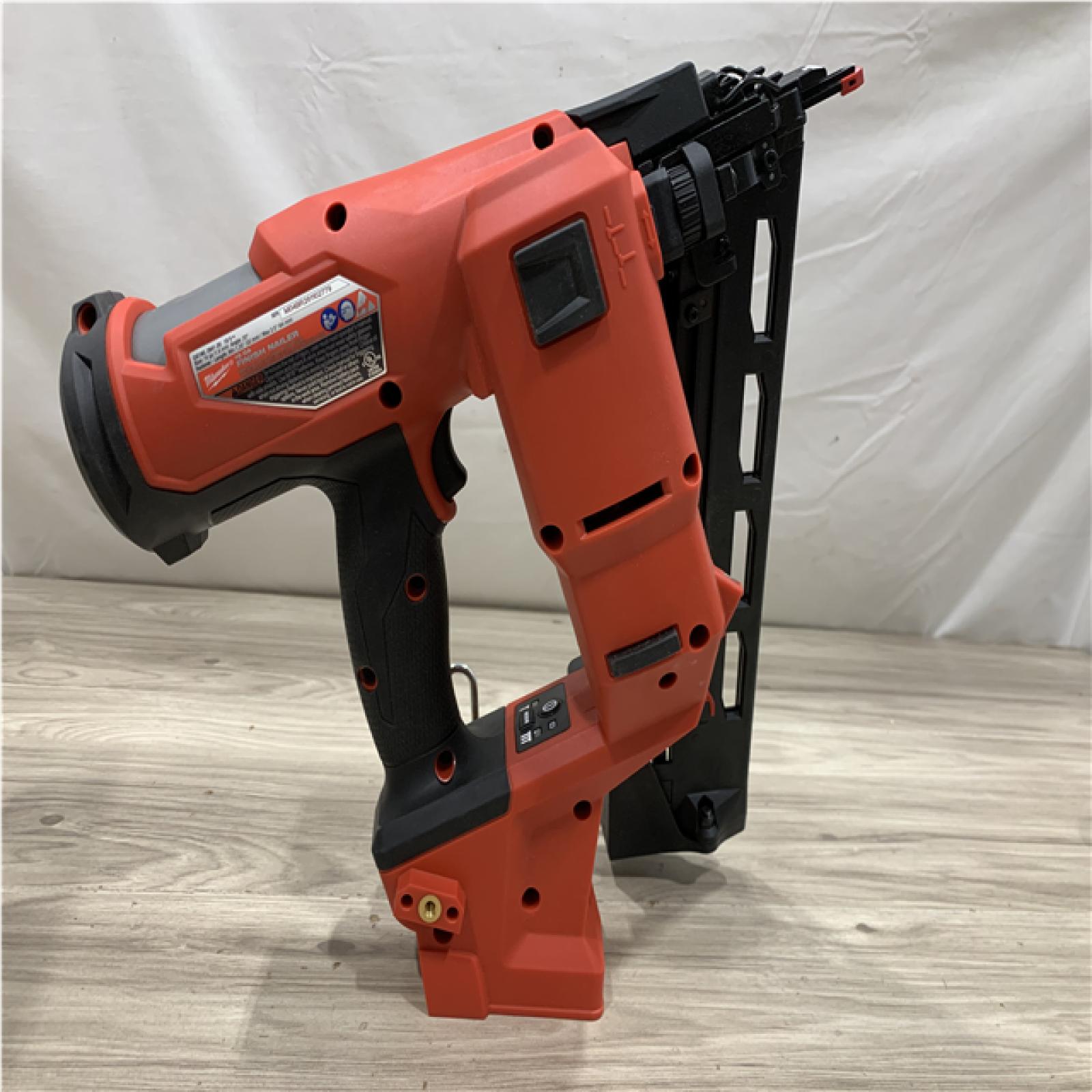 AS-IS Milwaukee FUEL 18-Volt Lithium-Ion Brushless Cordless Gen II 16-Gauge Angled Finish Nailer (Tool-Only)