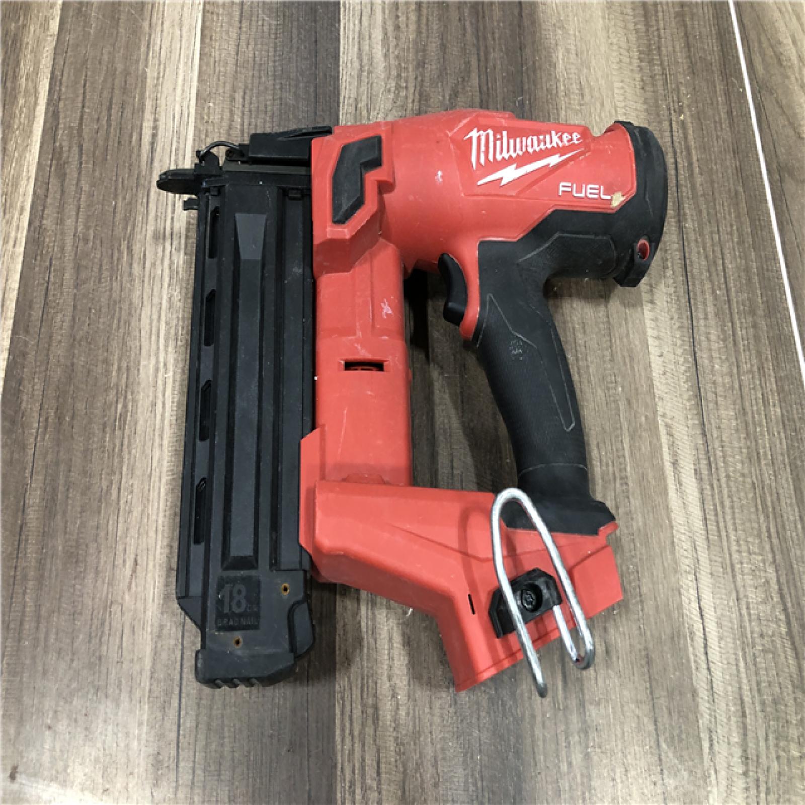 AS-IS Milwaukee FUEL 18-Volt Lithium-Ion Brushless Cordless Gen II 18-Gauge Brad Nailer (Tool-Only)