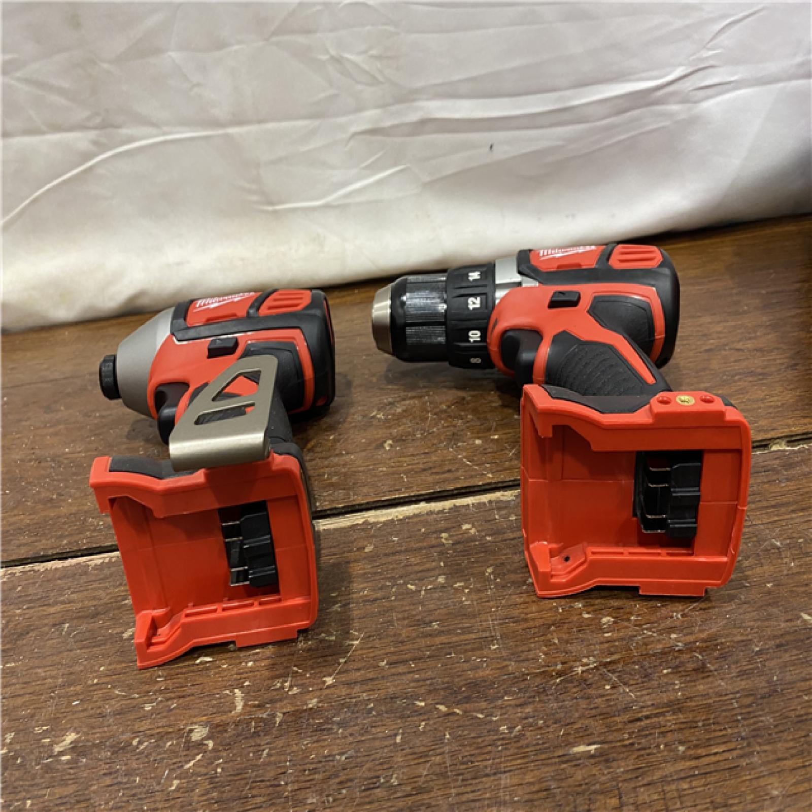 AS-IS Milwaukee M18 18V Cordless Brushed 2 Tool Drill/Driver and Impact Driver Kit