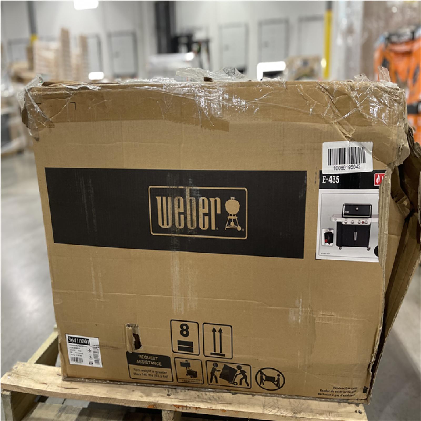 DALLAS LOCATION- AS-IS WEBER Genesis E-435 4-Burner Propane Gas Grill in Black with Side Burner