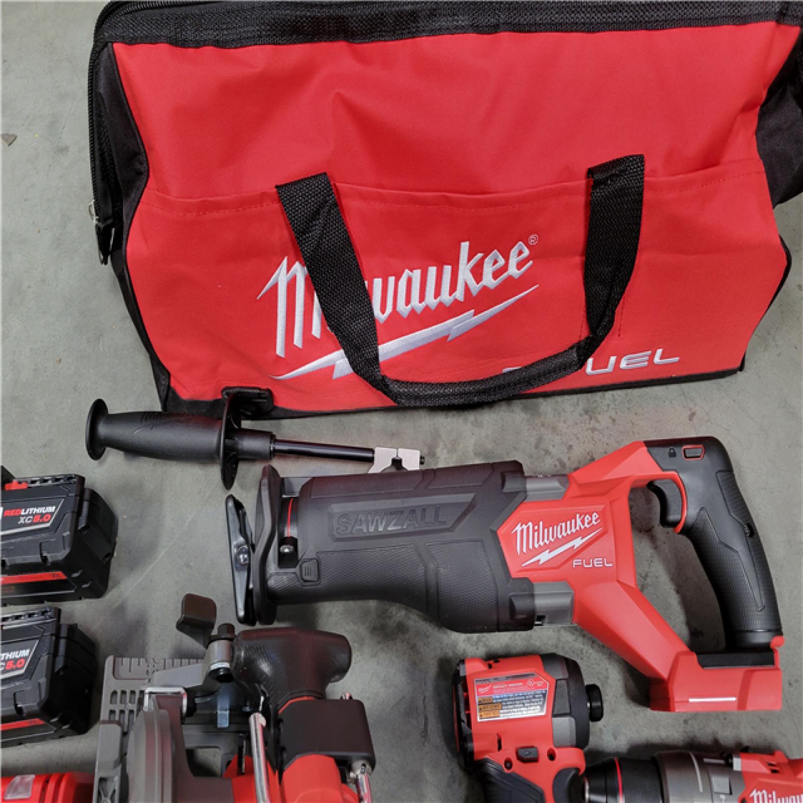 CALIFORNIA AS-IS NEW MILWAUKEE M18 FUEL 5-TOOL COMBO KIT