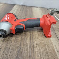 AS-IS Milwaukee  M18 18V Lithium-Ion Brushless Cordless 1/4 in. Compact Impact Driver (Tool Only)
