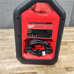 HOUSTON LOCATION - AS - IS Milwaukee Lithium-Ion Cordless PACKOUT Jobsite Radio/Speaker with Built-In Charger