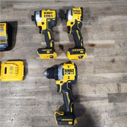 HOUSTON LOCATION - AS-IS DEWALT 3 TOOL COMBO KIT W/ (2) BATTERY & CHARGER