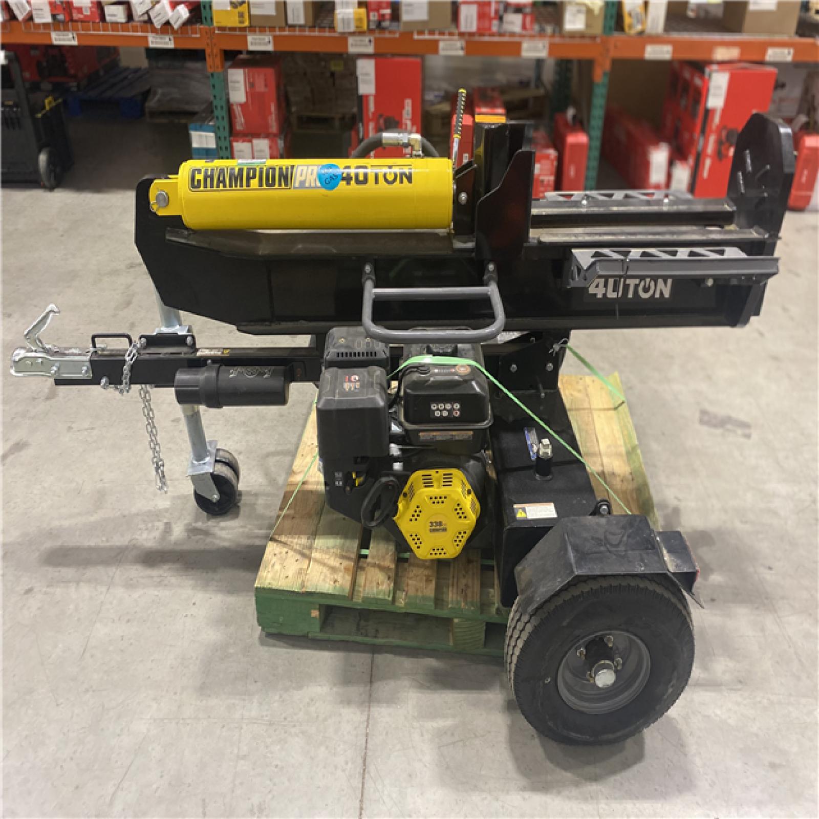 Dallas Location - As-Is Champion 40-Ton 338cc  Gas Wood Log Splitter
