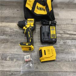 AS-IS DEWALT Atomic 20V Lithium-Ion Cordless Compact 1/2 in. Drill/Driver Kit