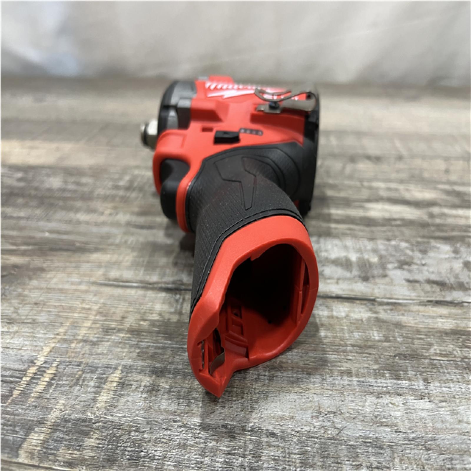 AS-IS Milwaukee FUEL 12V Lithium-Ion Brushless Cordless Stubby 1/2 in. Impact Wrench (Tool-Only)