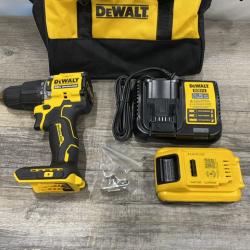 AS-IS DEWALT ATOMIC 20V Cordless 1/2 in. Compact Hammer Drill Kit