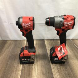 AS-IS Milwaukee FUEL 18V Lithium-Ion Brushless Cordless Hammer Drill and Impact Driver Combo Kit