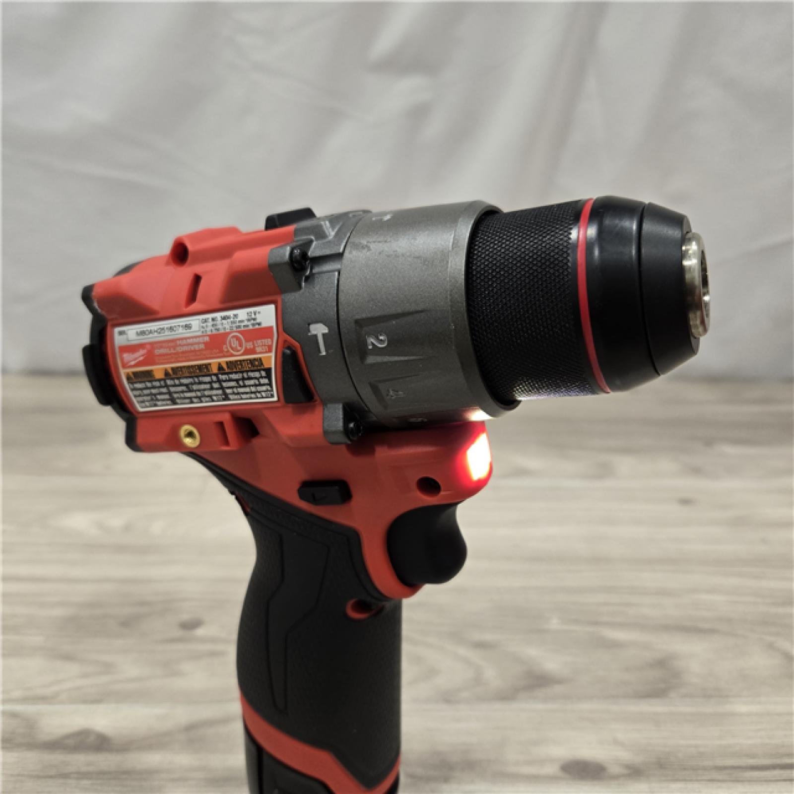 AS-IS Milwaukee 3497-22 12V Brushless Hammer Drill and Impact Driver Combo Kit