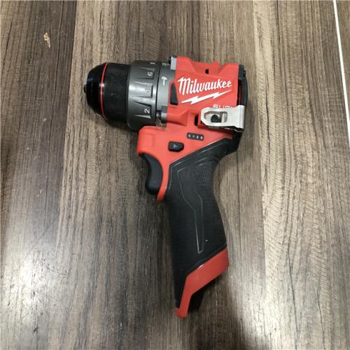 AS-IS Milwaukee FUEL 12V Lithium-Ion Brushless Cordless 1/2 in. Hammer Drill (Tool-Only)