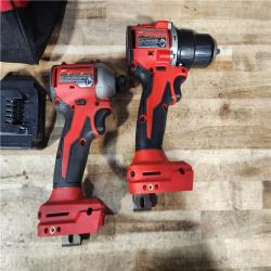 HOUSTON LOCATION - AS - IS Milwaukee 2 TOOL COMBO W/ 2 BATTTERIES & 1 CHARGER