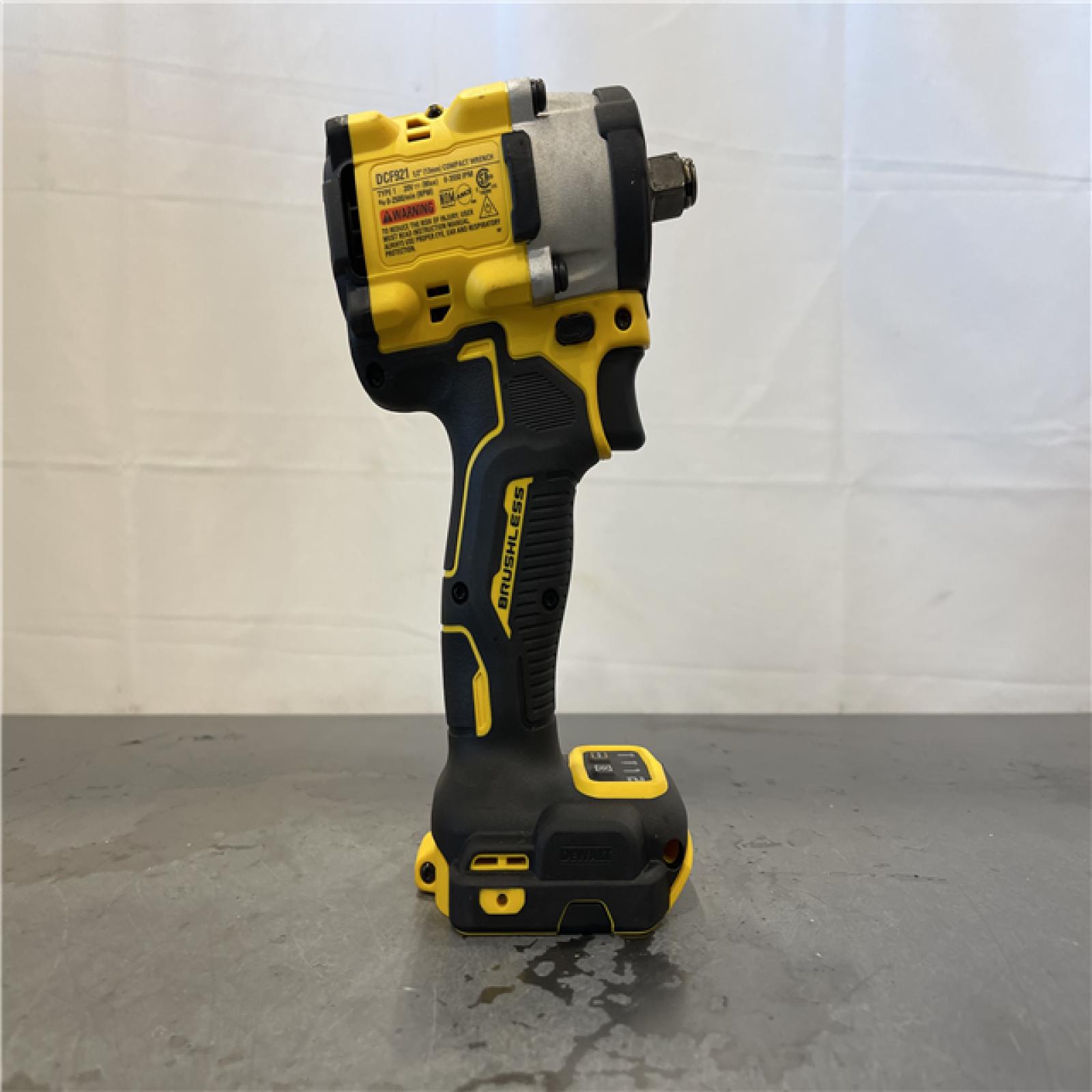 AS-IS - DEWALT ATOMIC 20V MAX Cordless Brushless 1/2 in. Variable Speed Impact Wrench