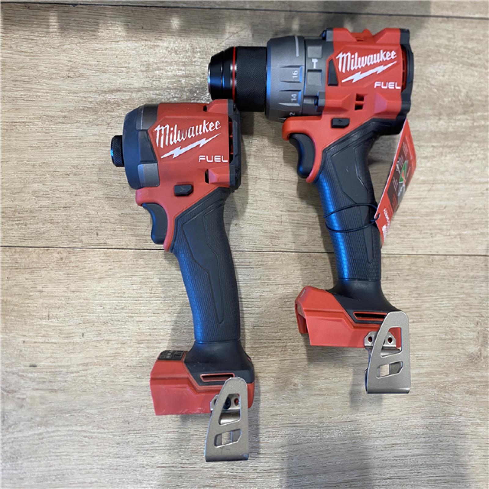 AS-IS Milwaukee FUEL 18V Lithium-Ion Brushless Cordless Hammer Drill and Impact Driver Combo Kit