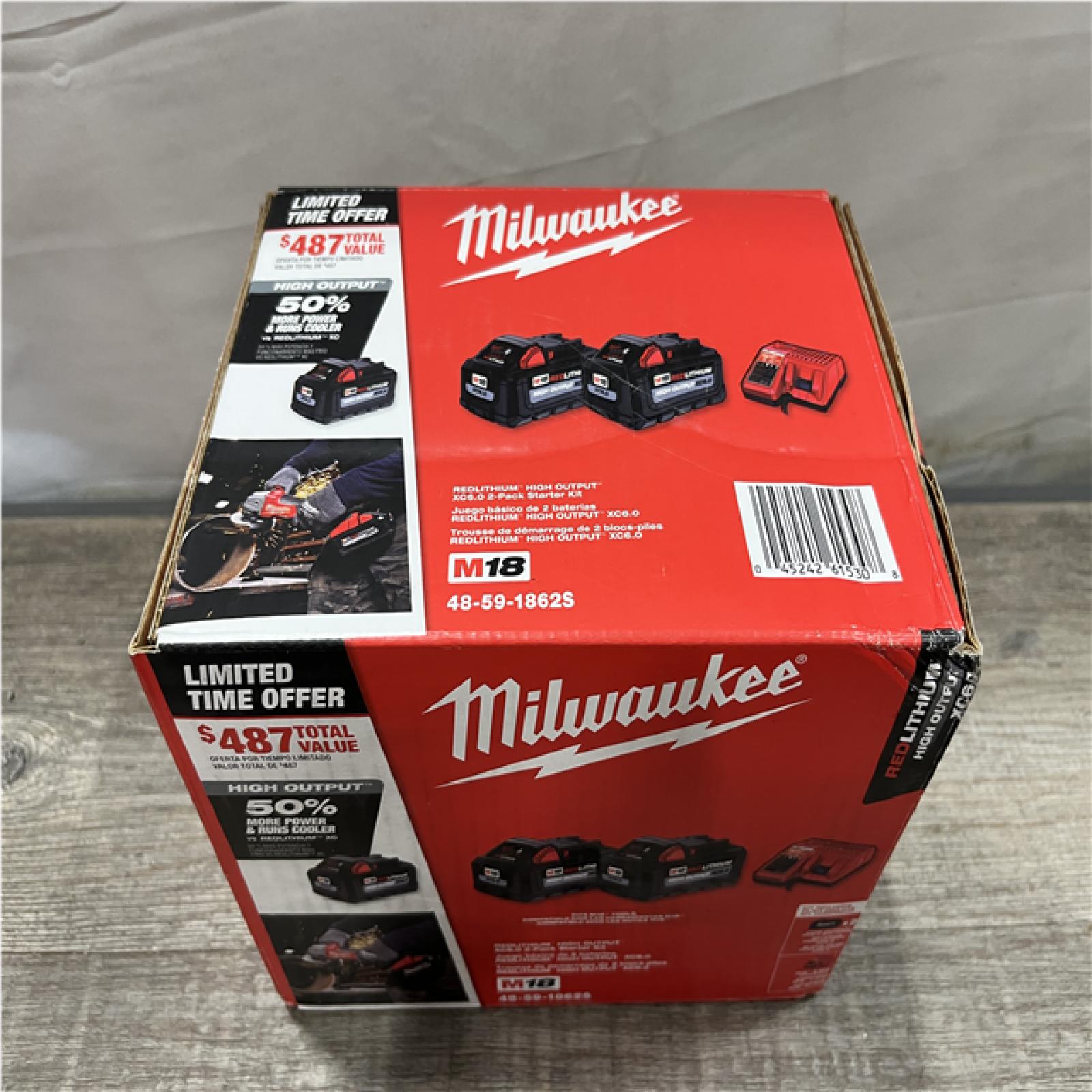 NEW - Milwaukee 18-Volt Lithium-Ion High Output Starter Kit