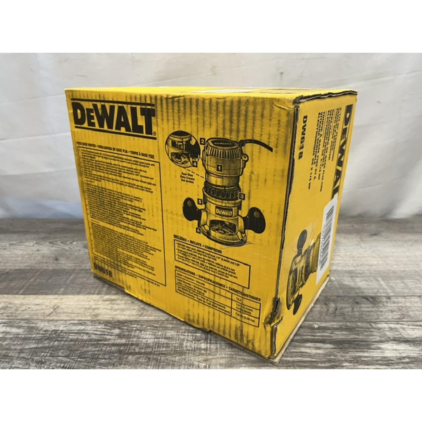 NEW - DEWALT 12 Amp Corded 2-1/4 Horsepower Electronic Variable Speed Fixed Base Router with Soft Start