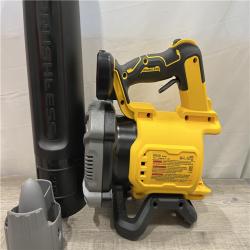 AS-IS DEWALT 20V MAX 125 MPH 450 CFM Brushless Cordless Handheld Leaf Blower with Concentrator Nozzle (Tool Only)